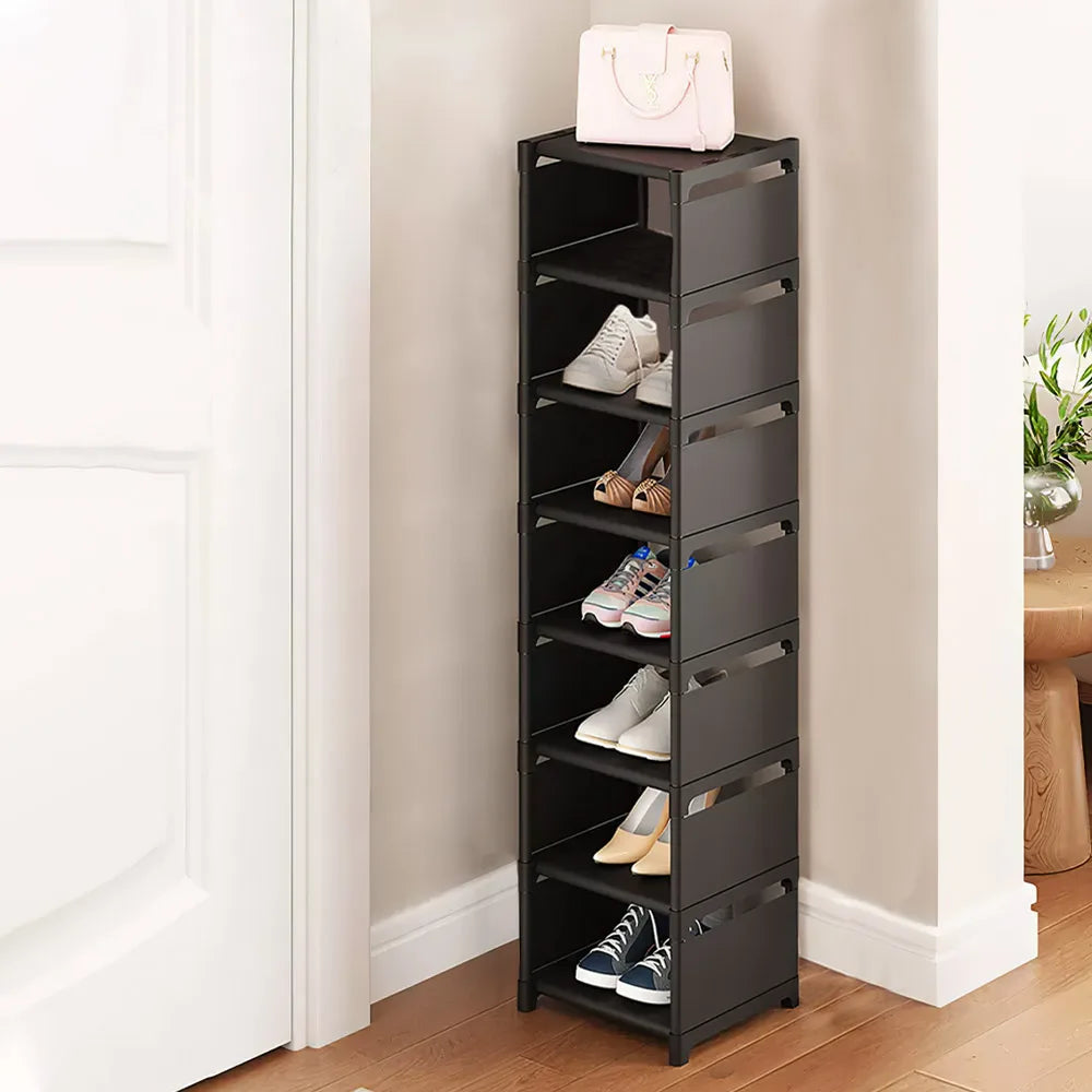 6/7/8-layer stackable shoe rack multi-layer freestanding DIY shoe rack space-saving adjustable assembly shoe rack