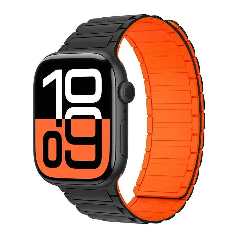 Magnetic Band for Apple Watch Ultra 3 49mm 46mm 42mm 45mm 44mm 40mm 41mm Silicone Strap iWatch Series 11 10 9 8 7 6 SE Bracelet