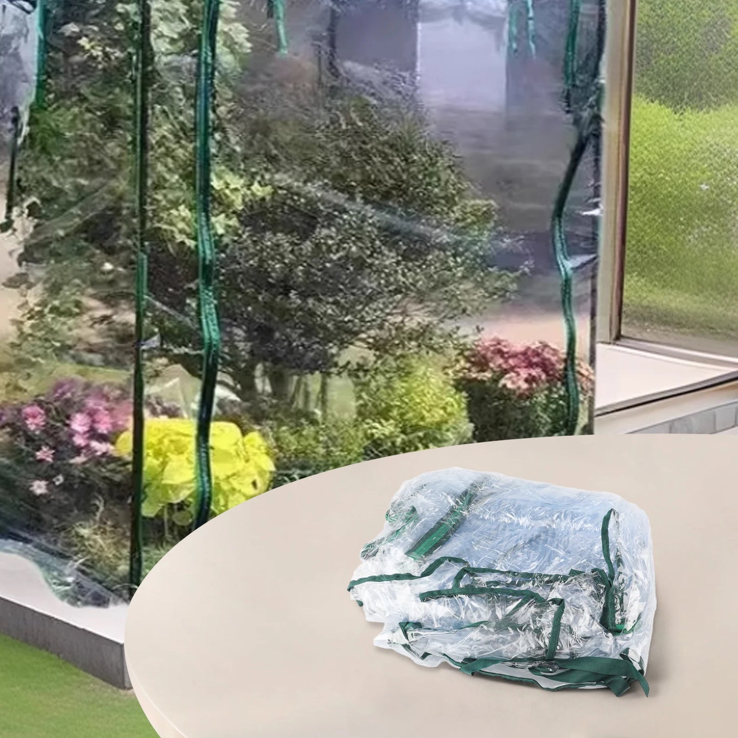 For Home Gardening Greenhouse Cover PVC Greenhouse Aluminum Foil Greenhouse Ample Growing Space Convenient Access