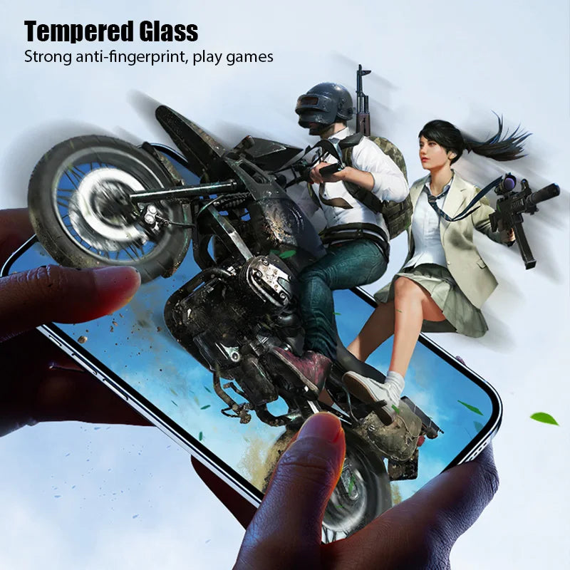4PCS Tempered Glass for iPhone 11 12 13 14 15 16 17 Pro Max Screen Protector for iPhone 13 12 Mini 16 15 14 Plus XR X/XS Glass