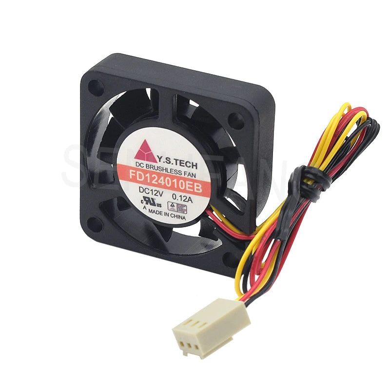 Brand New 40*40*10MM 3 Lines Cooler For Y.s.tech 4CM FD124010EB 4010 0.12A DC12V Server Fan