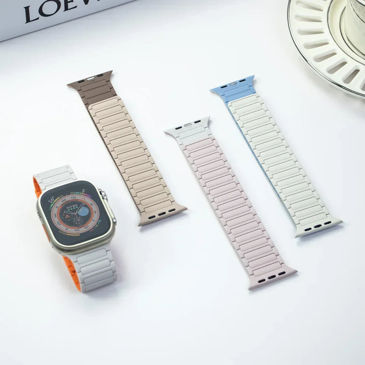 Magnetic Band for Apple Watch Ultra 3 49mm 46mm 42mm 45mm 44mm 40mm 41mm Silicone Strap iWatch Series 11 10 9 8 7 6 SE Bracelet