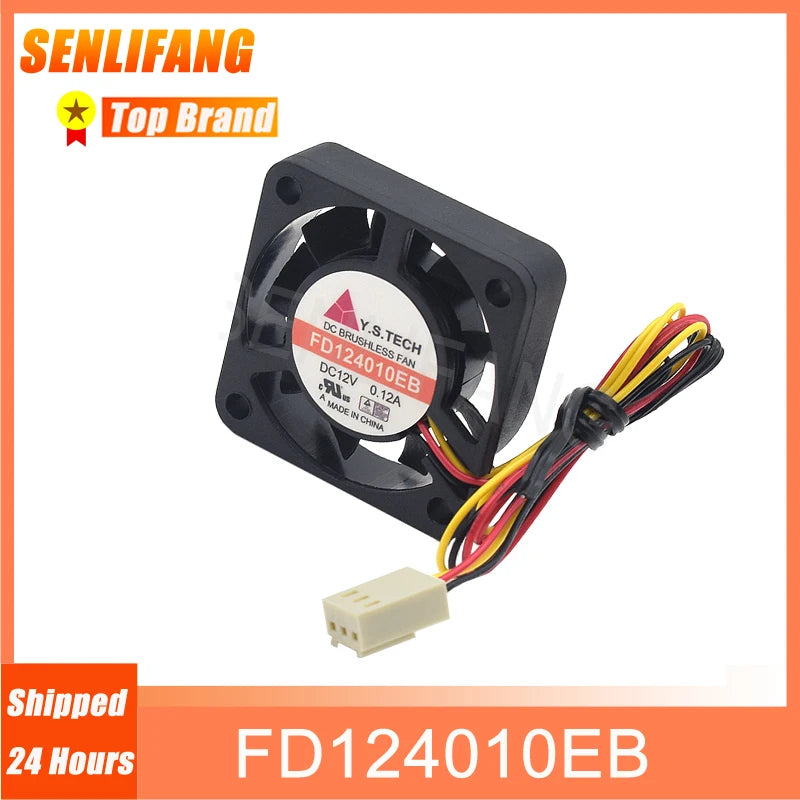 Brand New 40*40*10MM 3 Lines Cooler For Y.s.tech 4CM FD124010EB 4010 0.12A DC12V Server Fan
