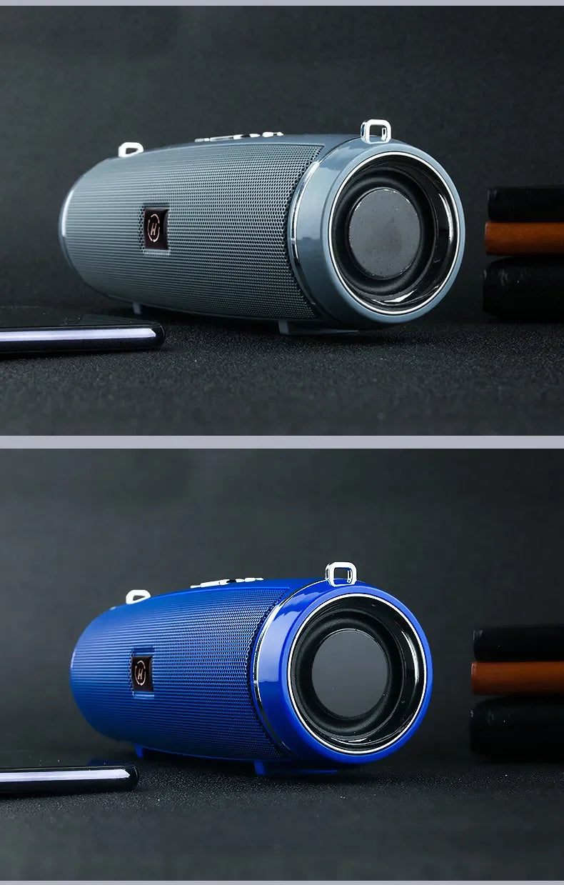 200W Peak Power Portable Bluetooth Speaker IPX7 Waterproof Outdoor HIFI Pillar Subwoofer Stereo Soundbox FM Radio TF Boom Box