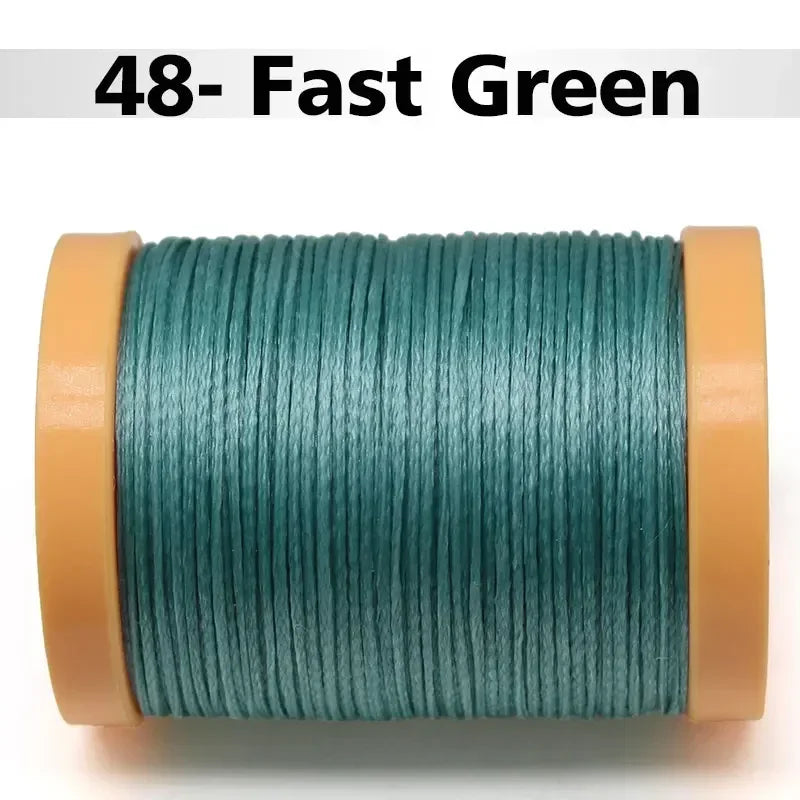 Handmade Flat Wax Thread for Leather Craft, Hand Stitching, DIY Wax Coated Strings, Repair Shoes, Sewing Tools, 0.8mm, 1.0mm