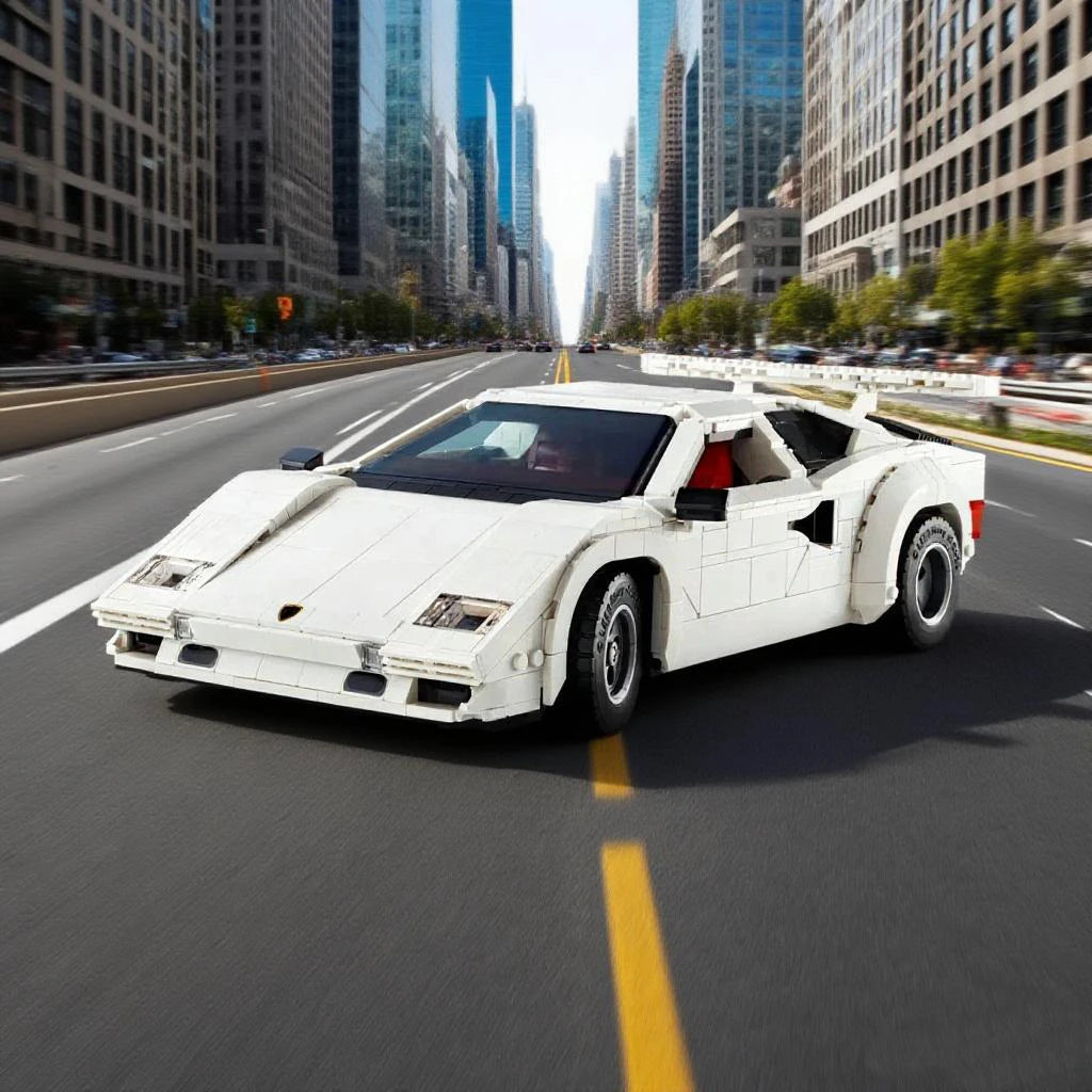 Spot 1506 piecesof Countach 5000 building blocks super racing model classic collection toys Christmas boys birthday gifts 10337