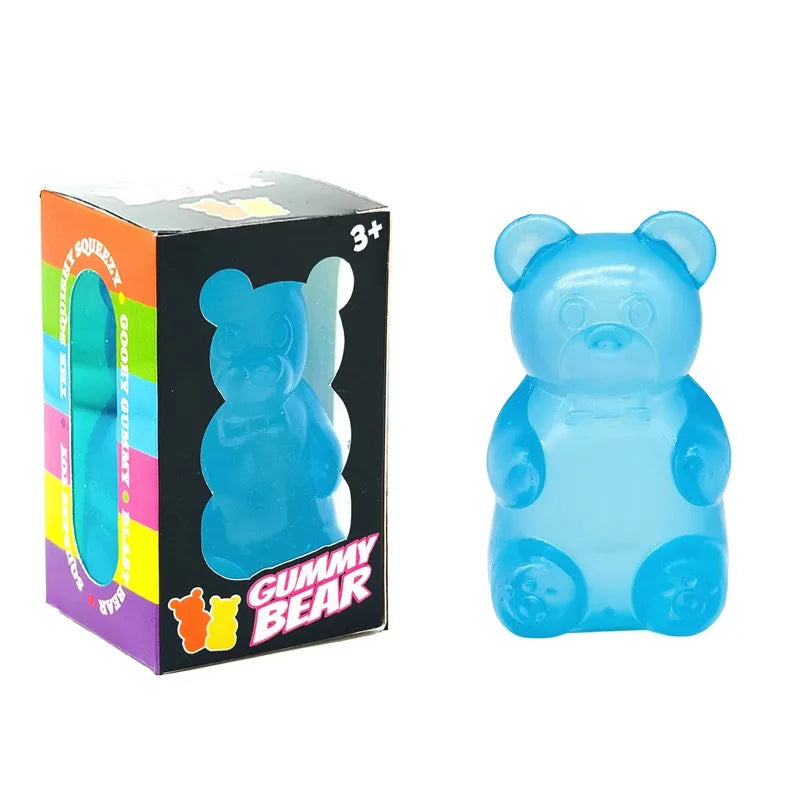 Needoh Sensory Jellyfish Gummy Bear Toy Soft Nice Cube Anti-Stress Stress Relief Pressure Souvenir Sensory Non-toxic Fidget Toy