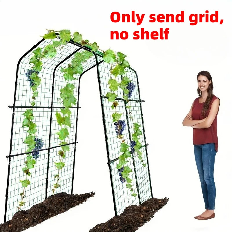 1Pcs Nets Garden Arch Trellis 71Inch Plant Climbing Tunnel Net Outdoor Vine Fruit Vegetable Flower Support Net for Lawn Backyard