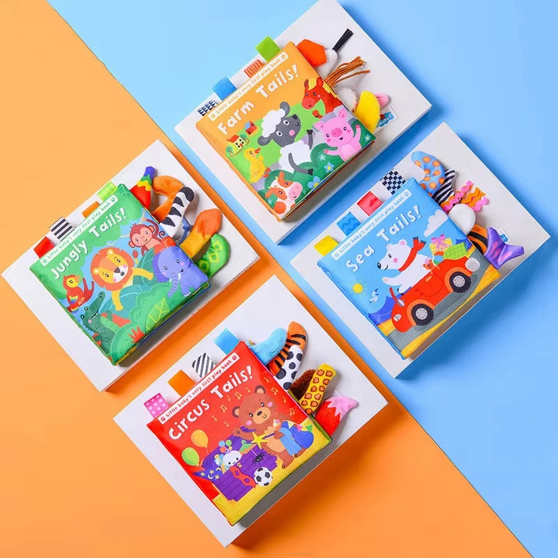 6PCS Cloth Building Blocks Baby Infant Soft Plush Doll Kids Sensory Educational Toys for Children Building Cube Construction Set