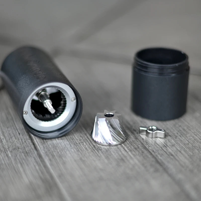 KINGrinder P0/P2 Lightweight Manual Hand Coffee Grinder for Moka pot Drip with Assembly Consistency Stainless Steel burr