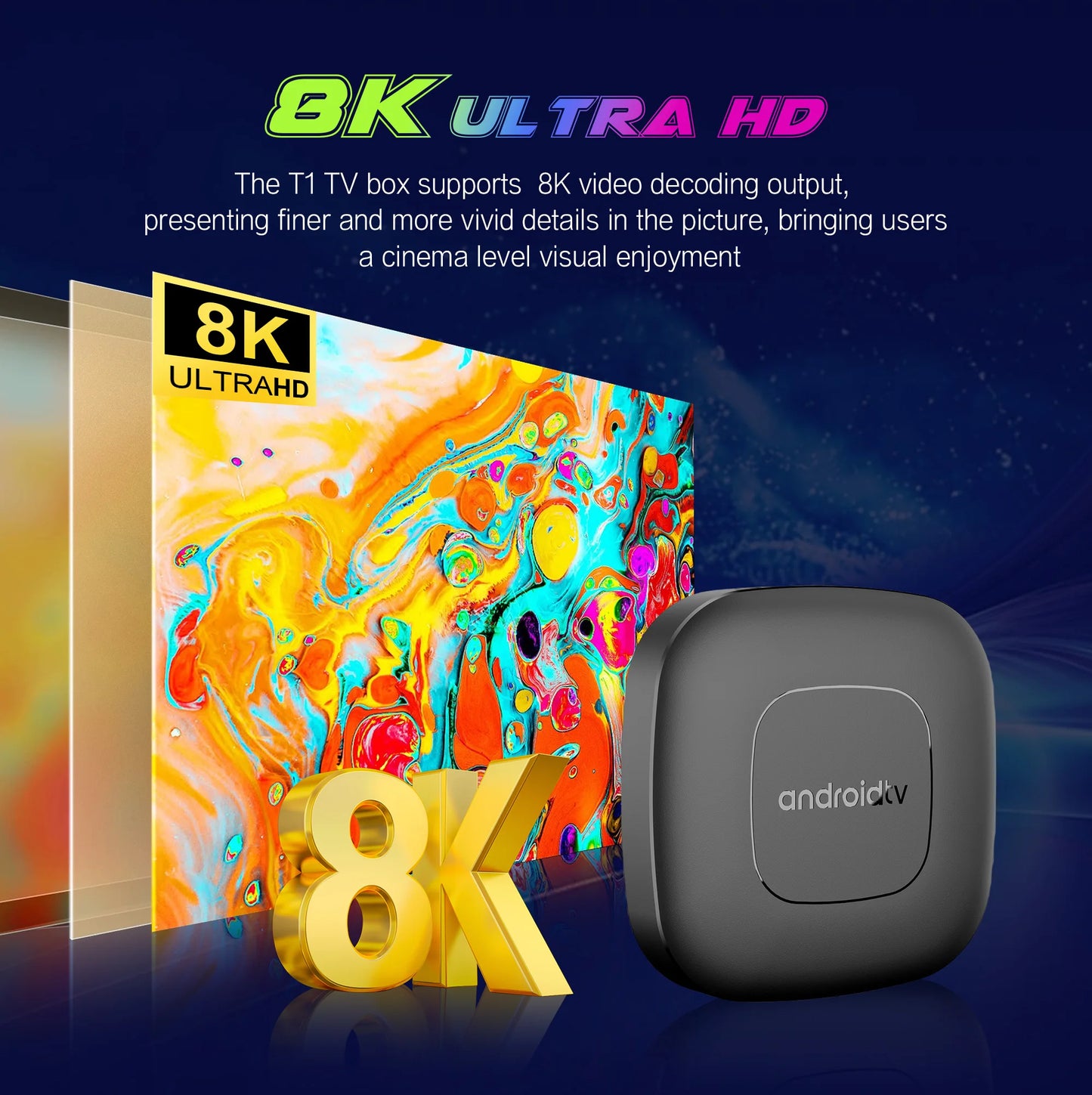 2025 mortal T1 Android16 Smart Home Theater TV Box Rockchip RK3518 Support Bluetooth5.4 Google Assistant Streaming Player WiFi 6