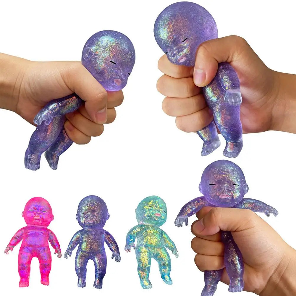 Vivid Sugar Baby Squeeze Toy Squishy Baby Slow Stress Ball Rebound Decompression Toy For Adult Kid Relieve Stress Home Decor