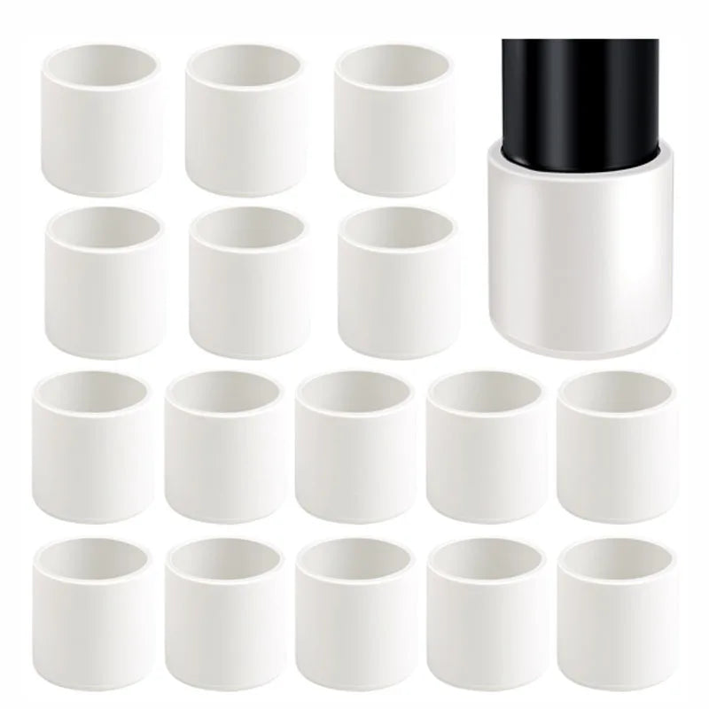 Round Rubber PVC Furniture Leg Caps 10mm/0.39in-50mm/1.97in White  Seal Stopper Pipe Covers Furniture Sofa Leg Pads Non-slip