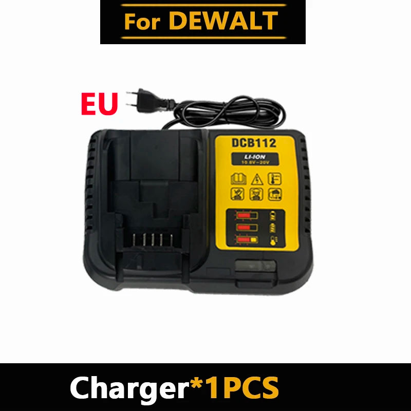 .Original for DEWALT 20v/60V battery DCB606 DCB609 DCB182 DCB205 DCB206 DCB209 power tool 18V battery 6AH 9AH battery.