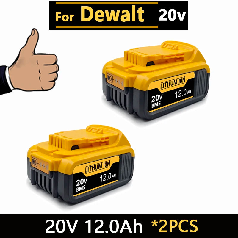 New High-power For DEWALT 20v/60V battery DCB200 DCB205 DCB206  * power tool 18V battery 3AH 8AH 12AH 18AH batteries  DCD805