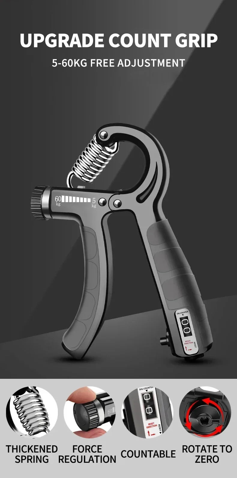 Gripper Kits Countable Strength Exercise Pliers Finger Exercise Stretcher Arthritis Grip Finger Rehabilitation Training