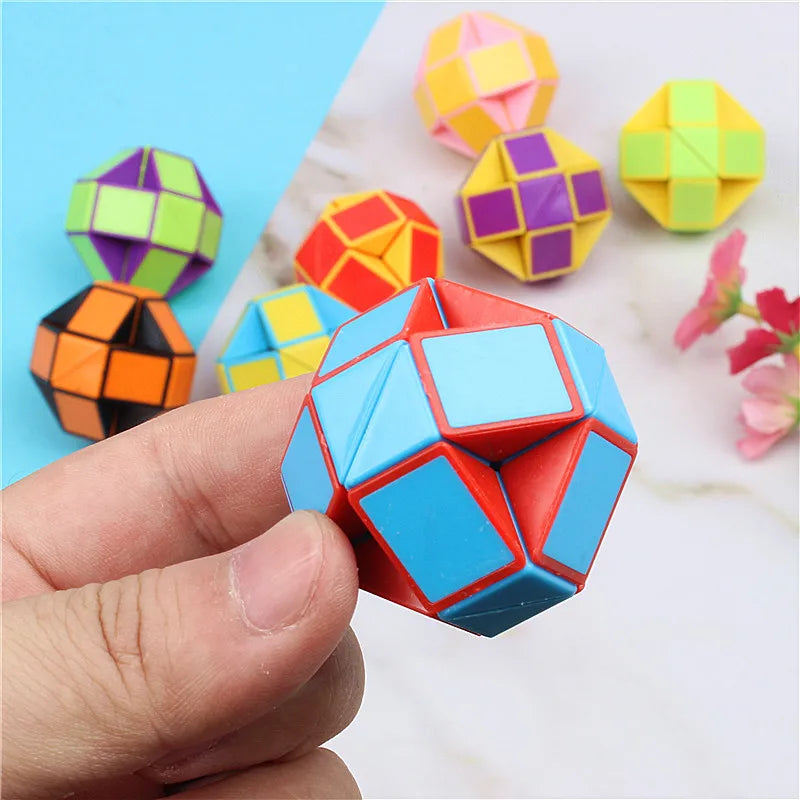 1/20Pcs Folding Magic Snake Ruler Puzzle - Antistress Educational Toy with Birthday Party Favors and Goodie Bags Party Gift
