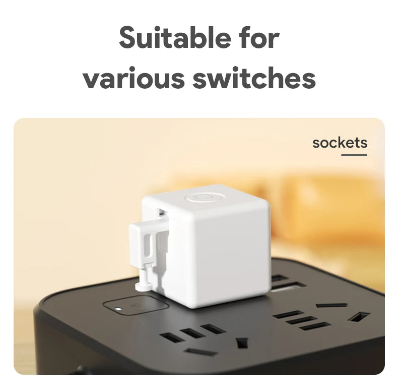 Tuya Zigbee Smart Touch Fingerbot Plus Type-C Rechargeable Robot Button Pusher Arm Switch Works With Alexa Google Home Alice