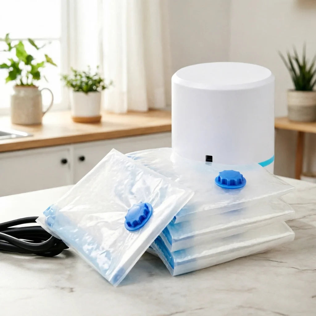 Vacuum storage bag space saving bag for clothes, mattresses, blankets, duvets, pillows, quilts, travel, moving