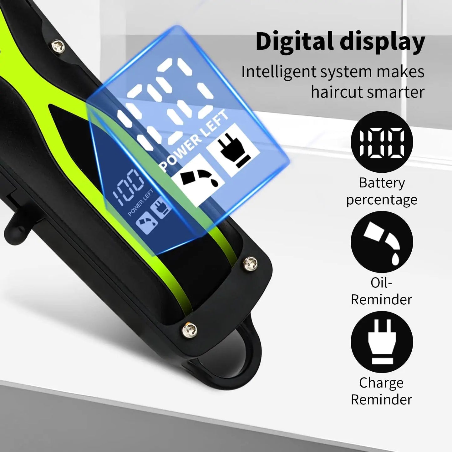 HIENA Electric Hair Clipper Set Portable Cordless Beard Trimmer Rechargeable Powerful Hair Cutting Machine Men's Hair Cutters