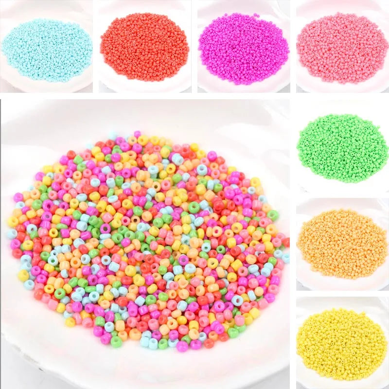 Gold and Silver Color 2mm 3mm 4mm Crystal Glass Spacer beads,Czech Seed Beads For Jewelry Handmade DIY BLUV03X
