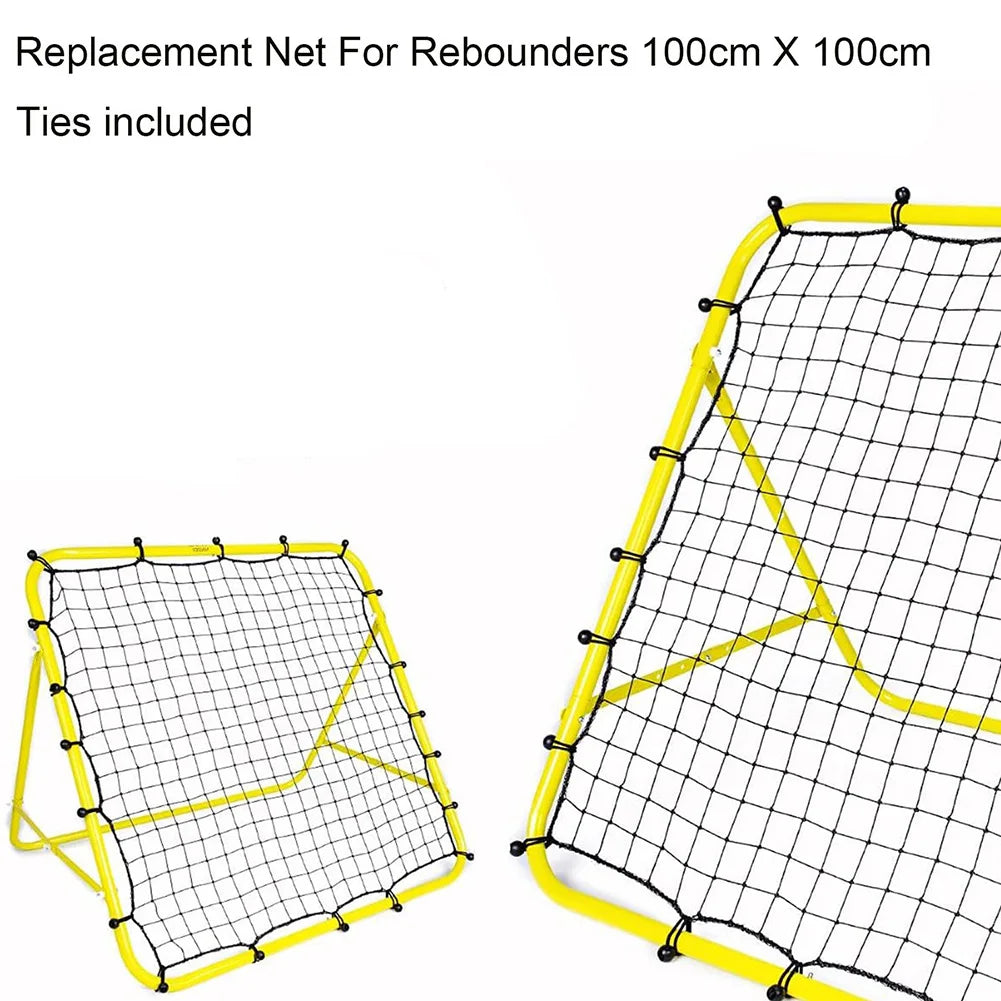 Soccer Rebounder Net with 20 Elastic Ropes Soccer Bounce Back Net Rebound Net Training Aid for Kids Teens & Adults