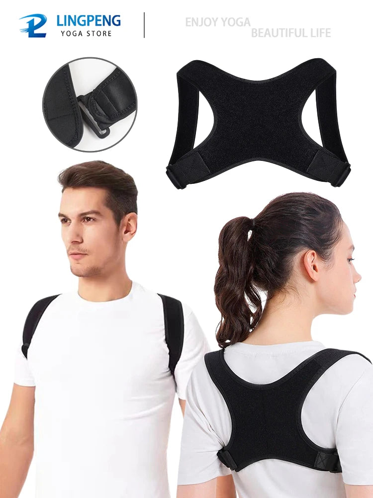 Adjustable Posture Corrector Back Support Belt- Breathable Non-Slip Ergonomic Support for Improved Posture Suitable for Sitting