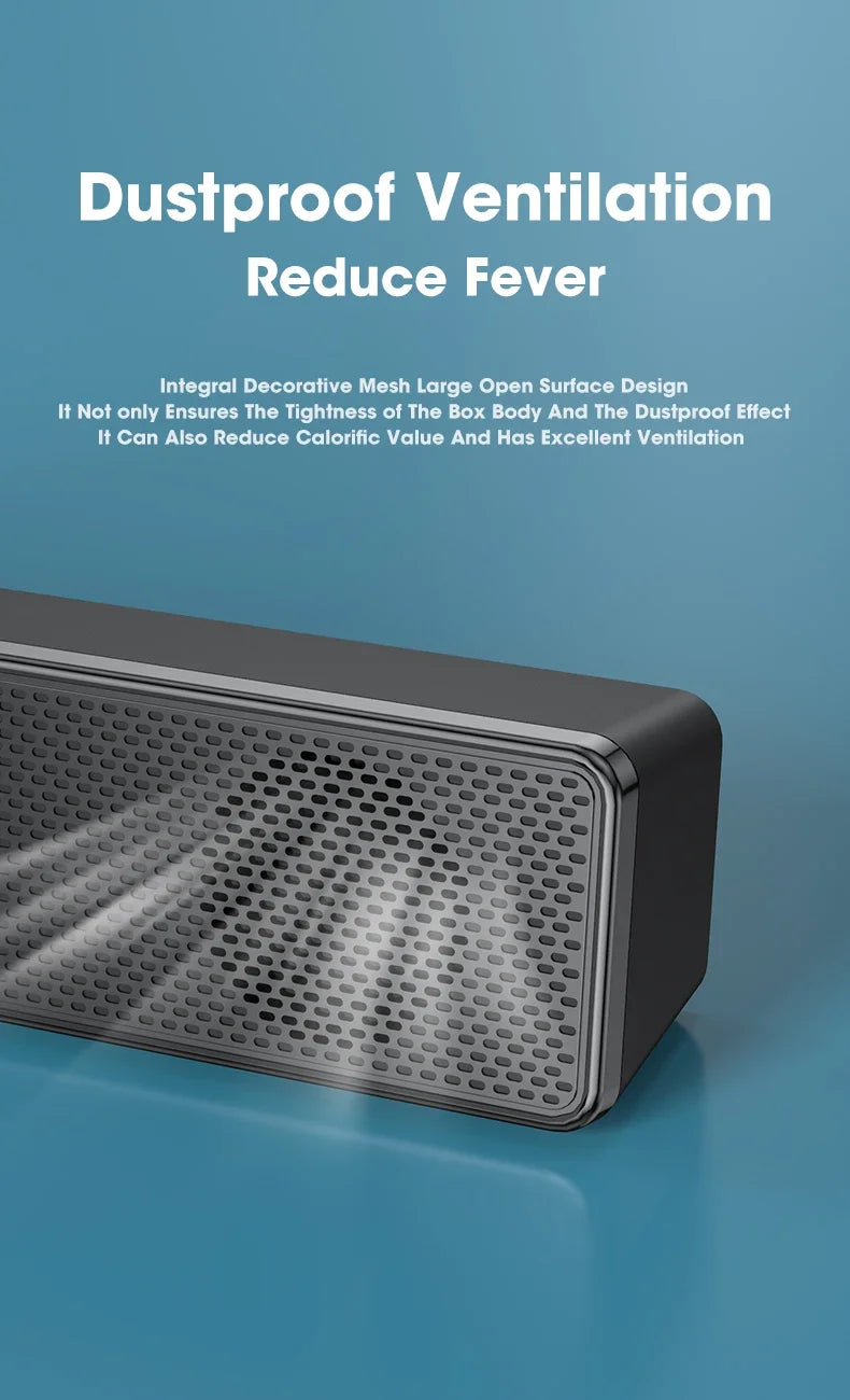 PC Soundbar Wired and  Bluetooth Speaker USB Powered Soundbar for TV Pc Laptop Gaming Home Theater Surround Audio System