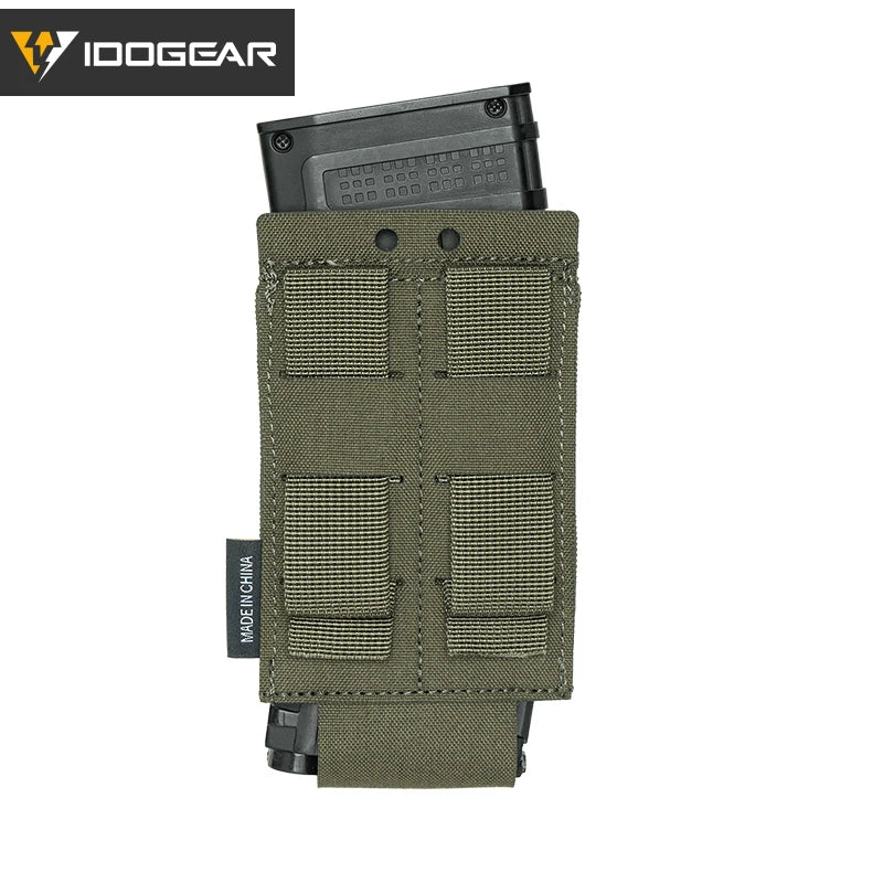 IDOGEAR Tactical Single LSR 556 Mag Pouch Mag Carrier MOLLE Pouch Laser Cut Tool Bags 35135