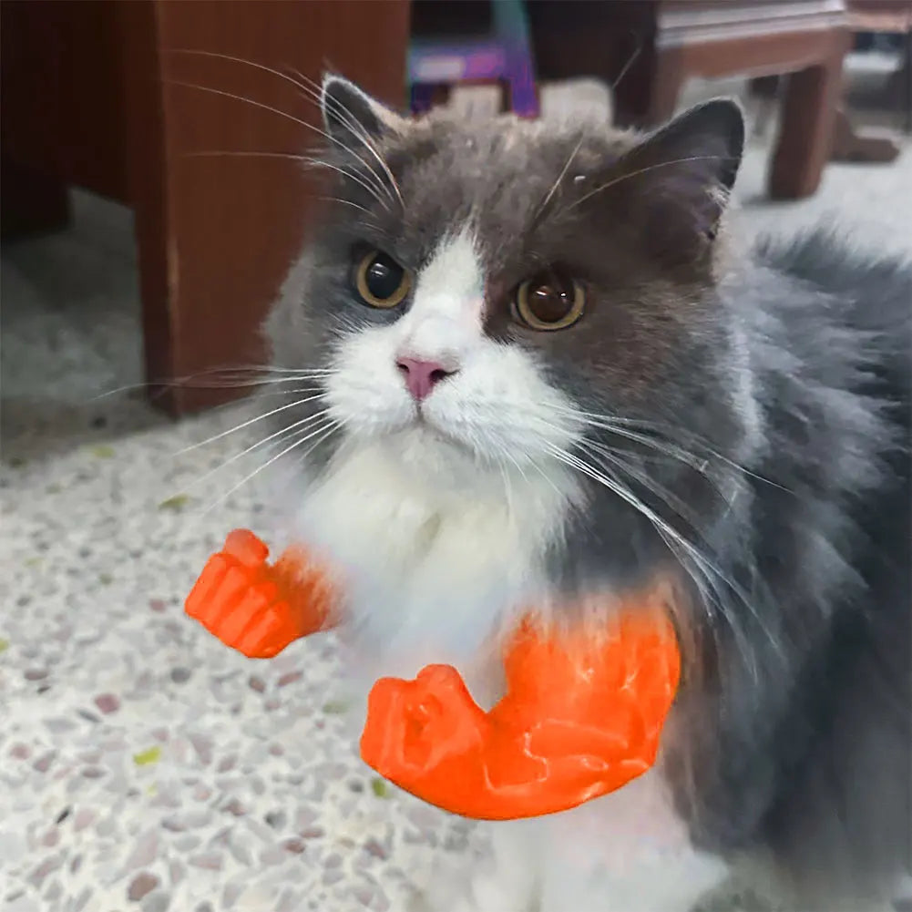 Cat Muscle Arms 3D Printed Cat Neck Arms with Muscles Superhero Cosplay for Party Halloween Birthday Costume Accessories