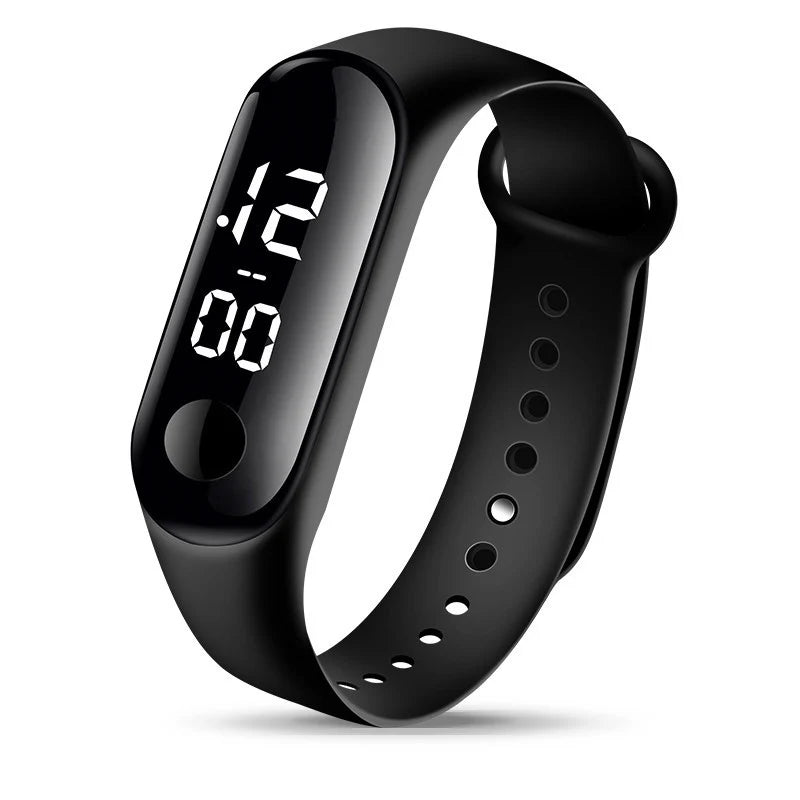 8pcs Children Watches for Girls Rubber Strap Waterproof School Student LED Watch Women Sports Men Digital Clock