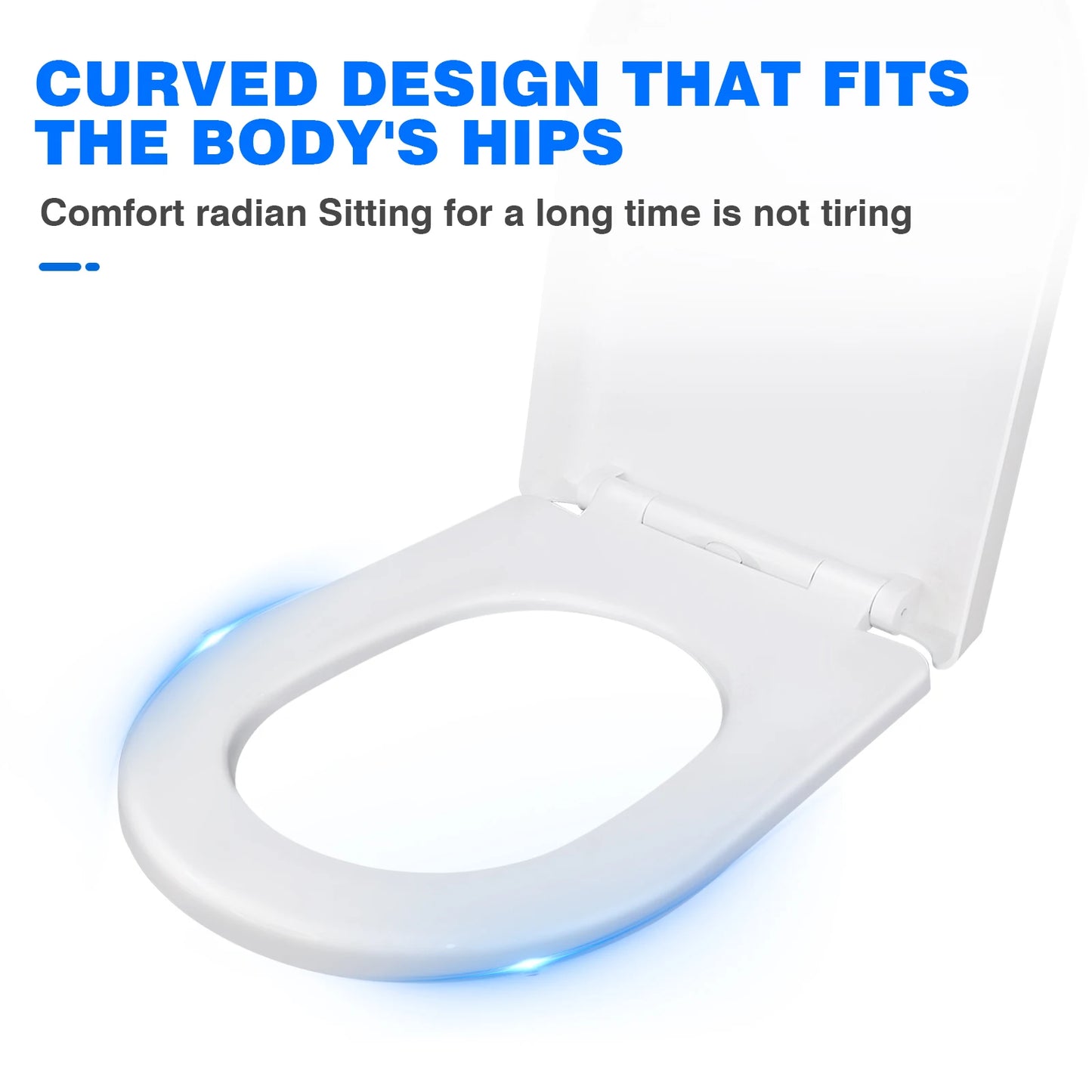 DayPlus Toilet Seat, Soft Close Toilet Seats White with Quick Release, Sturdy Duroplastic Anti-Bacterial Toilet Lid WC Seats
