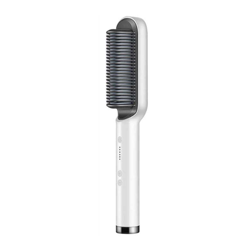 New Dual-Purpose Heated Straightening And Curling Comb With Negative Ions That Won’T Damage Your Hair Hair Straightenercomb
