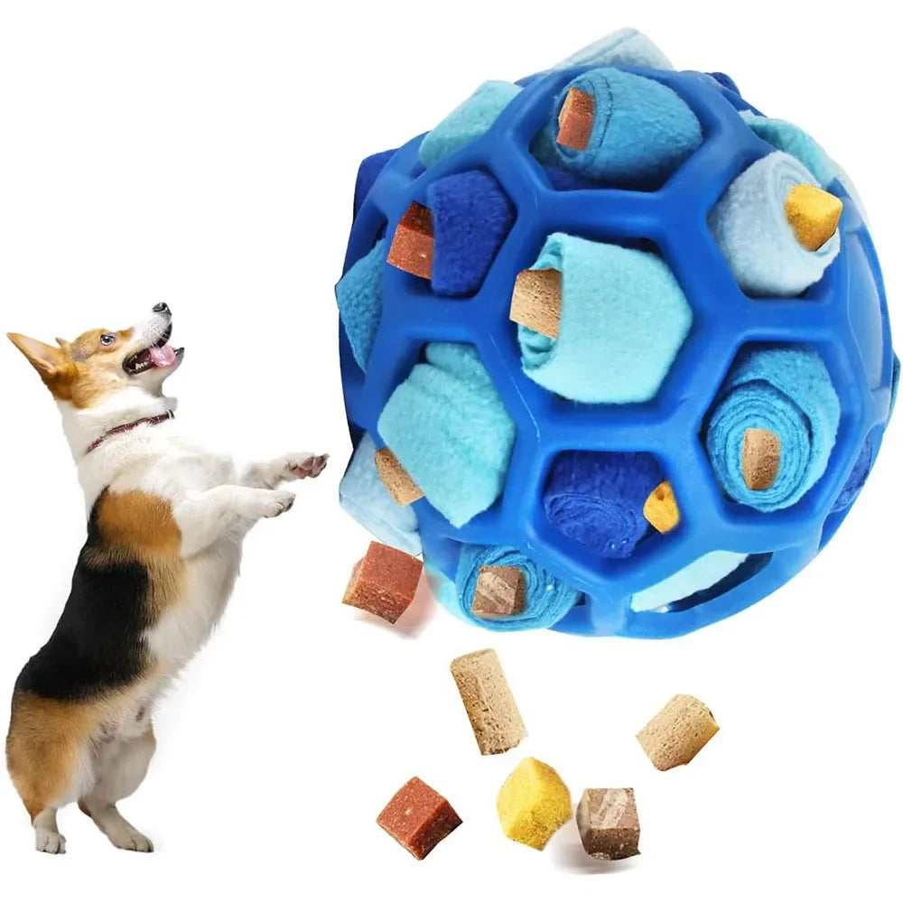 Dog Toy Snuffle Ball for Dogs Training the Sense of Smell Portable Interactive Snuffle Ball for Pet Foraging Instinct Training