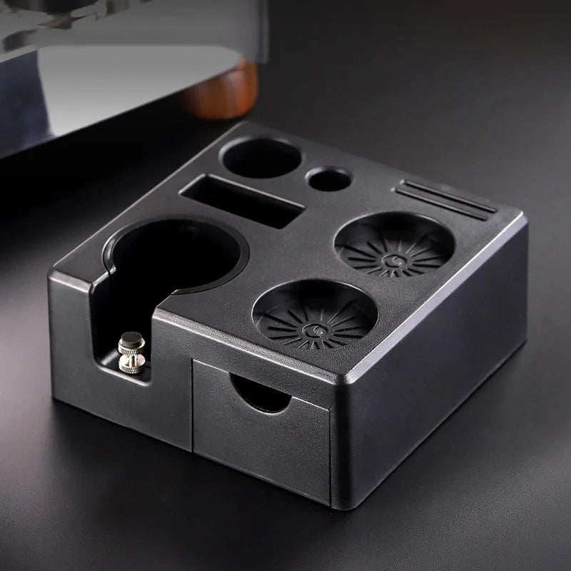 Coffee Tamping Station Distributor Storage Seat 51/53/54/58mm Universal Tamper Station Multi Functional Storage Rack Coffee Tool