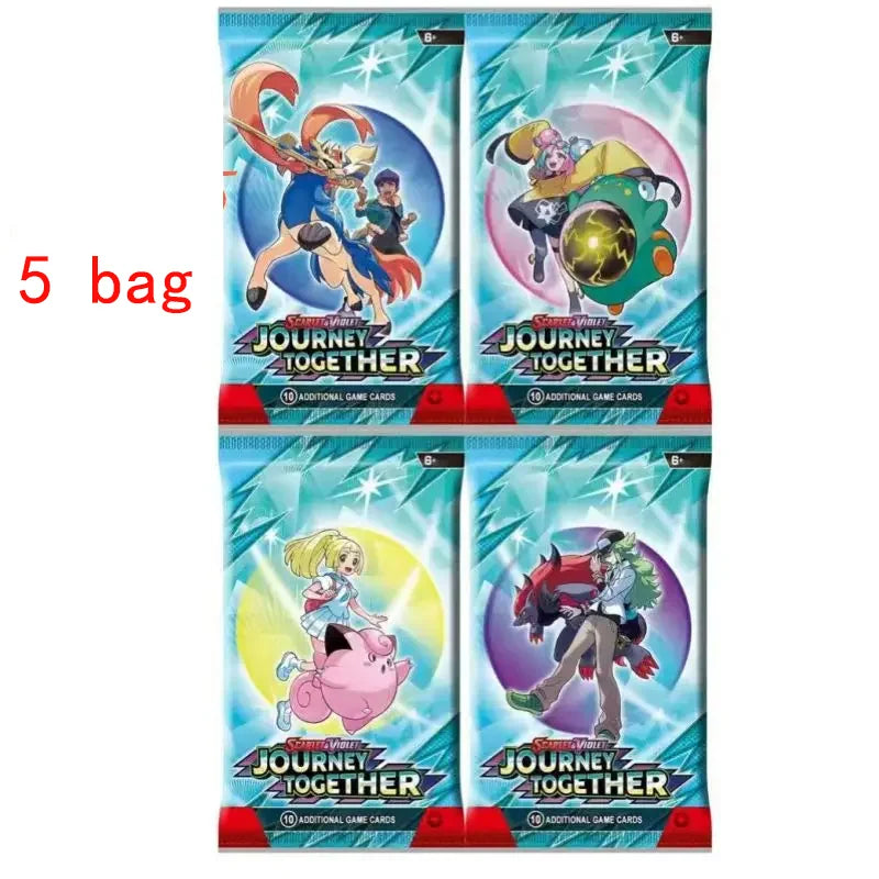 360Pcs Pokemon Card Prismatic Evolutions PHANTASMAL FLAMES Scarlet Violet 151 Black Bolt English Booster Battle Transaction Card