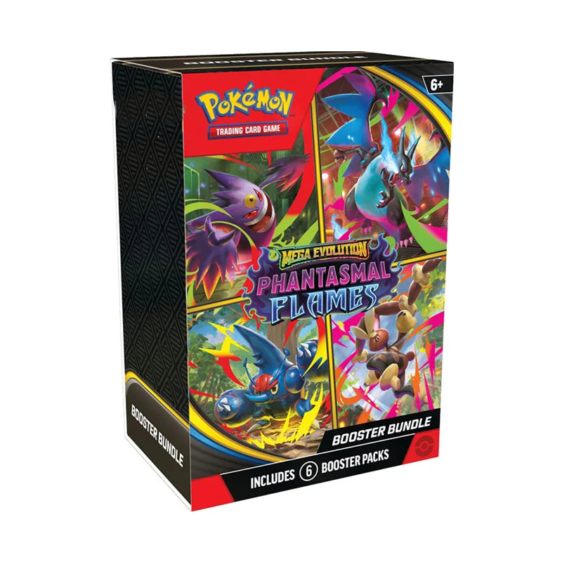 Pokemon PTCG English Mega Phantasmal Flames Scarlet Violet 151 Booster Bundle Version ME02 Trainer Box Collected Trading Cards