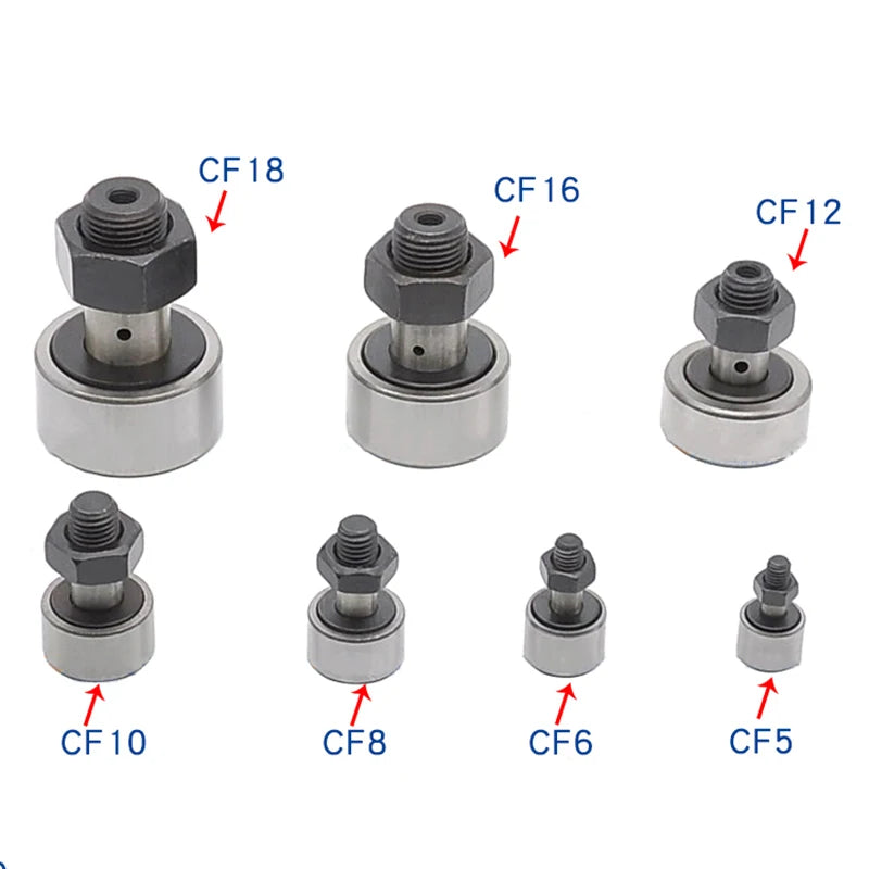 Cam Needle Roller Bearing Bolt Type CF3 CF4 CF5 CF6 CF8 CF10 CF12 CF16-CF30 KR10 KR12 KR13KR16-KR90 Wheel And Pin Bearing
