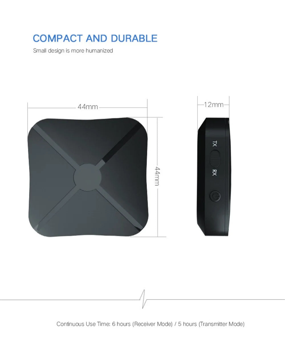 Shoumi 15 Hours Play Wireless Headset Bluetooth Television Headphone with Mic,Bluetooth Adapter Built-in Battery,for TV Computer