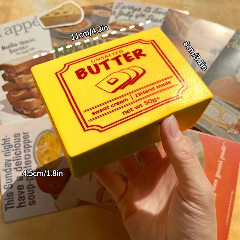 Butter Sticks Squeeze Squishy Sensory Stress Ball Stress Relief Anti-Anxiety Butter Chocolate Party Favors Gift 버터 해압