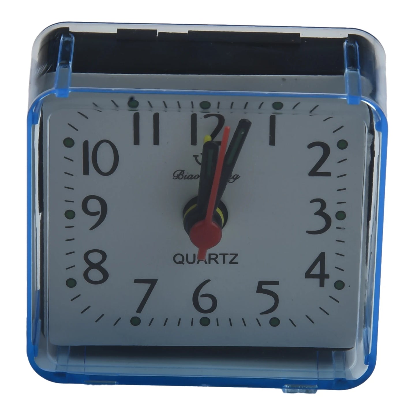Small Battery Operated Quartz Alarm Clock with Beeping Sound for Bedside Use Featuring Clear Numbers and Reliable Performance
