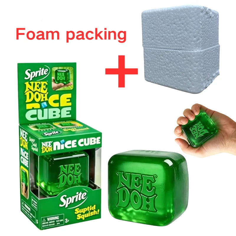 Nee DOH Model Soft Squishy Toy  Nice Cube Sensory Stress Reliever Fidget Tool for Anxiety for Adults & Kids Premium in Stock