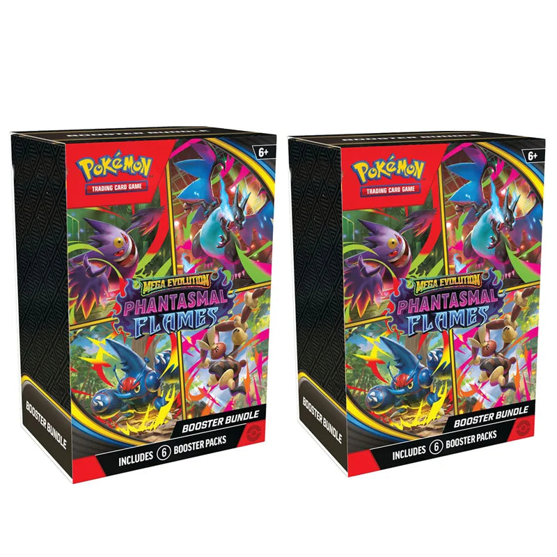 Pokemon PTCG English Mega Phantasmal Flames Scarlet Violet 151 Booster Bundle Version ME02 Trainer Box Collected Trading Cards