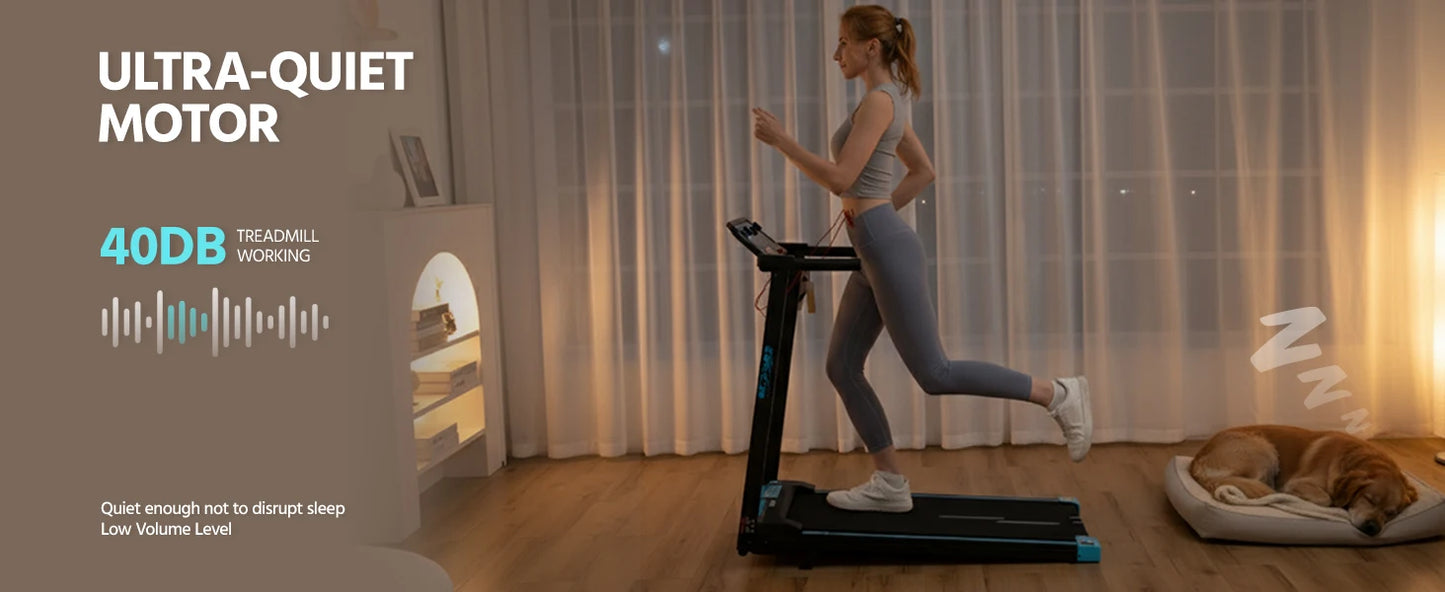 3-in-1 Folding Treadmill Walking Pad, 3.0 HP Quiet Motor, 9% Adjustable Incline, Max 14km/h, LCD Monitor & Safety Warn