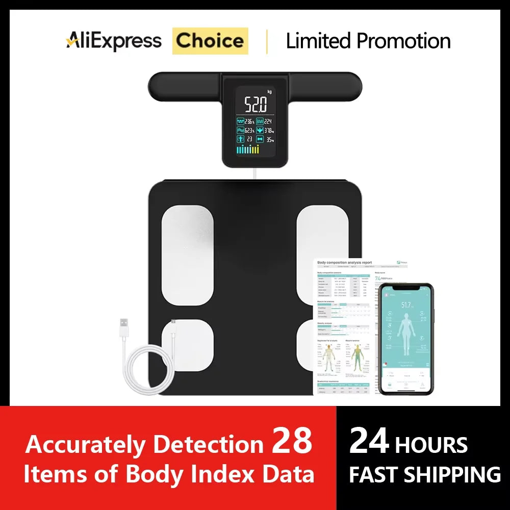 Smart Kitchen Scale Stainless Steel Food Calorie Protein Fat Carbs Nutritional Calculator 11LB/5kg Weight for Healthy Cooking