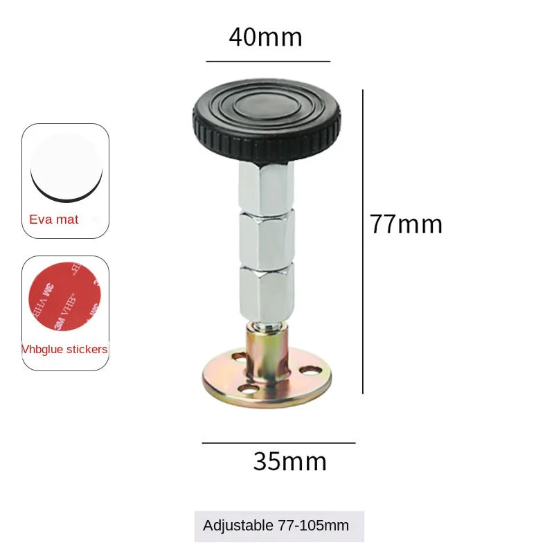 Shock Mount Tools Adjustable Threaded Bed Shock Hardware Furniture Cabinet Stabilizers Headboard Stoppers Self-Adhesive Fixed