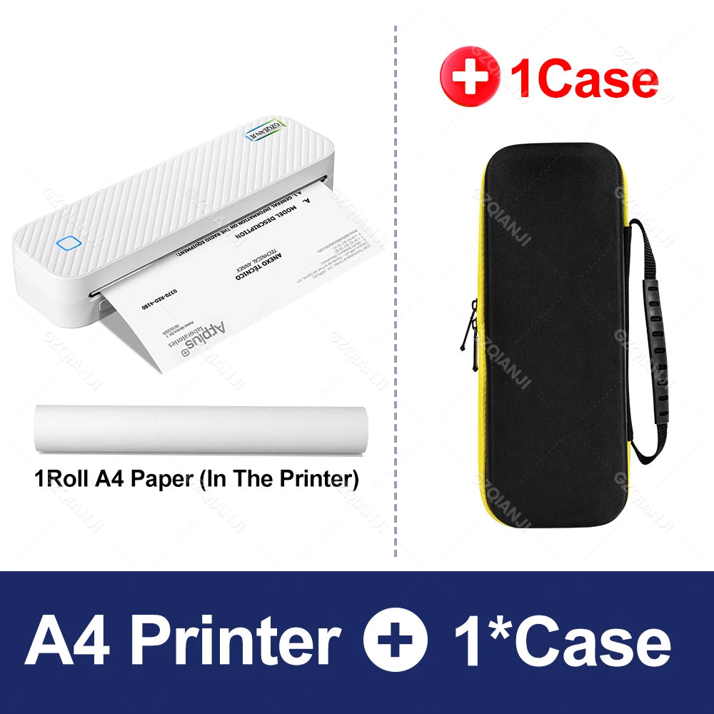 A4 Printer Portable USB Bluetooth Wireless Thermal Tattoo Transfer Maker with Paper Case Support Mobile Smartphone Android Print