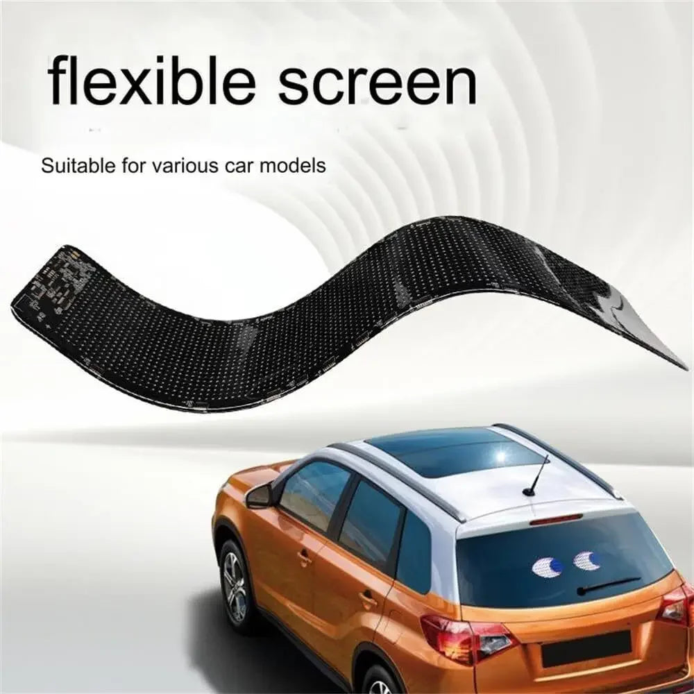 Car Devil Eyes Light Led Soft Screen DIY Colorful Car Windshield Dynamic LED Smart Phone App Control Flexible Matrix Screen
