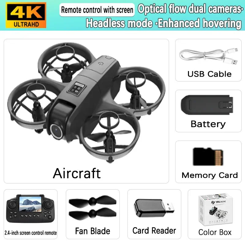 YP6 Mini Drone 8K Aerial HD Camera Drone 5G WIFI Record Large Screen Remote Control Intelligent Obstacle Avoidance Aerial Drone