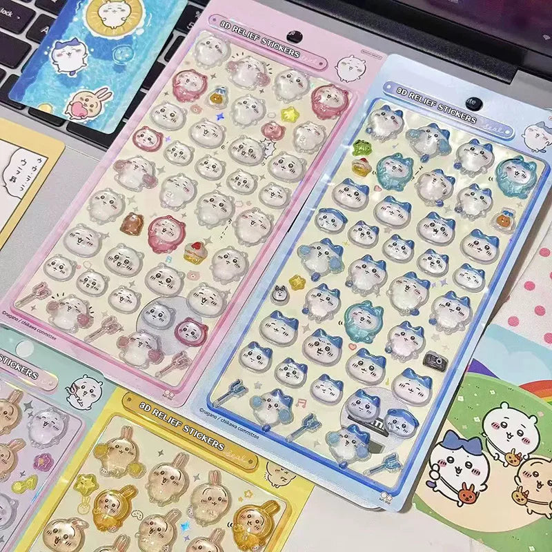 Cartoon Sticker 3D Stickers Aesthetic Sticker DIY Scrapbook Decal Decorations Party Favor ボンボン ドロップシール